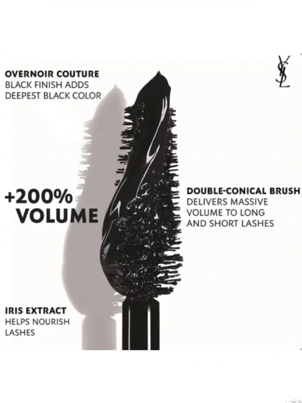 NIB YSL Lash Clash Mascara 5ml Noir Black